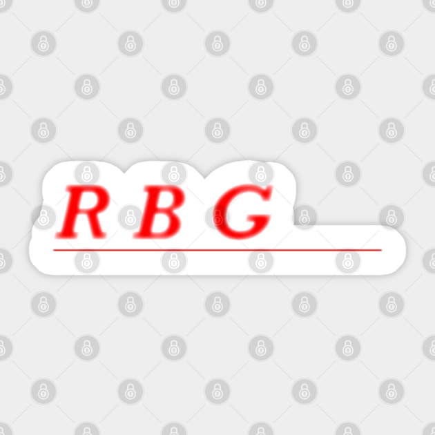 RBG Notorious Sticker by Qualityshirt